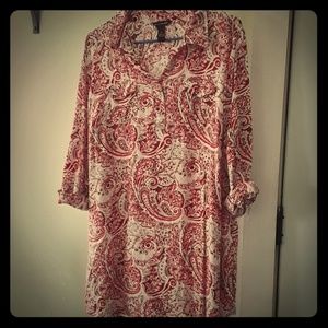 Paisley print dress